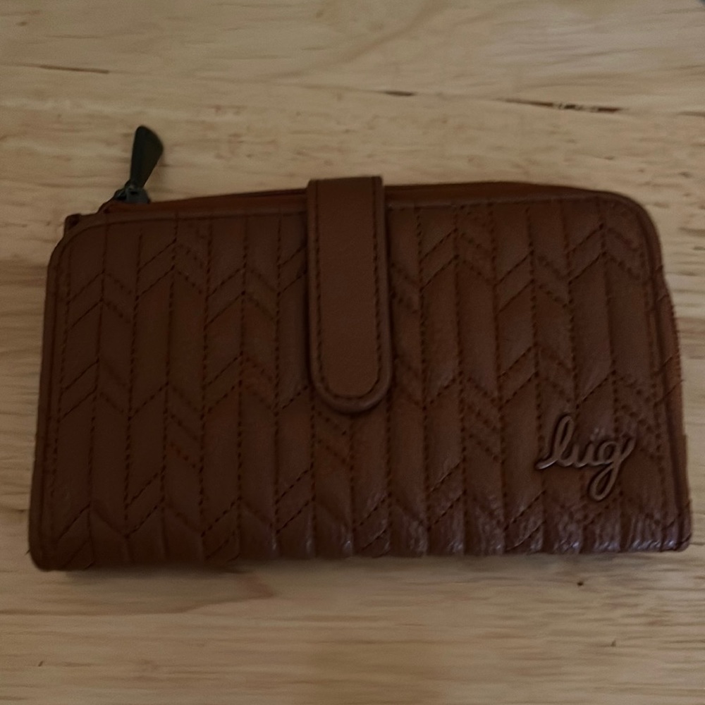 Lug Tram VL Wallet in Copper Brown